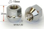 Матрикс 400148 Гайка Cr D17 M14*1.5 Хром высота 25 мм конус с выступ., откр, кл.19мм Матрикс 400148 Гайка Cr D17 M14*1.5 Хром высота 25 мм конус с выступ., откр, кл.19мм