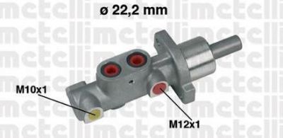 METELLI 05-0297 Главный тормозной цилиндр [22,20mm] CITROEN Xsara, PEUGEOT 206/306 93 ->