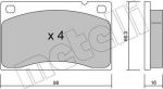 METELLI 22-0006-0 комплект тормозных колодок, дисковый тормоз на VOLVO 240 Kombi (P245)