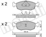 METELLI 22-0094-2 комплект тормозных колодок, дисковый тормоз на FORD SCORPIO I (GAE, GGE)