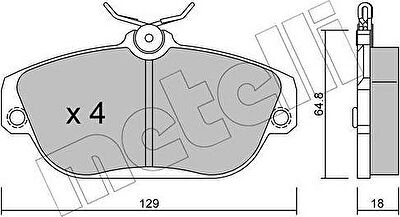 METELLI 22-0132-0 комплект тормозных колодок, дисковый тормоз на VOLVO 960 Kombi (965)