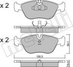 METELLI 22-0182-0 комплект тормозных колодок, дисковый тормоз на VOLVO S70 (LS)