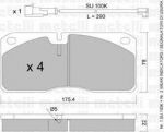 METELLI 22-0269-1K комплект тормозных колодок, дисковый тормоз на IVECO EuroCargo