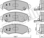 METELLI 22-0339-1 комплект тормозных колодок, дисковый тормоз на SUZUKI IGNIS II