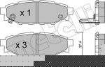 METELLI 22-0764-0 комплект тормозных колодок, дисковый тормоз на TOYOTA GT 86 купе (ZN6_)