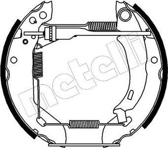 METELLI 51-0054 комплект тормозных колодок на PEUGEOT 306 (7B, N3, N5)