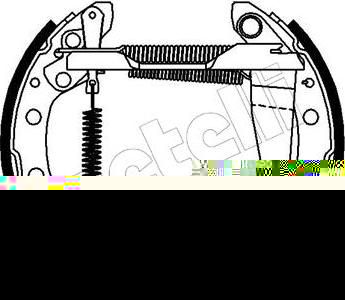 METELLI 51-0109 комплект тормозных колодок на AUDI 80 (89, 89Q, 8A, B3)