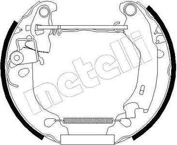 METELLI 51-0181 комплект тормозных колодок на FIAT PANDA (169)