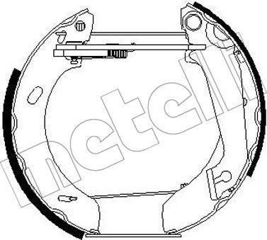 METELLI 51-0245 комплект тормозных колодок на FORD ESCORT VII седан (GAL, AFL)
