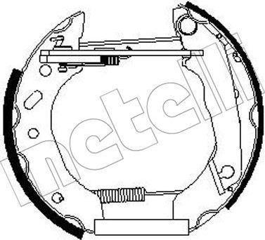 METELLI 51-0267 комплект тормозных колодок на FORD ESCORT VII седан (GAL, AFL)