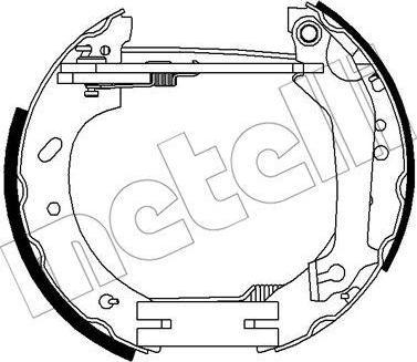METELLI 51-0286 комплект тормозных колодок на FORD ESCORT VII седан (GAL, AFL)