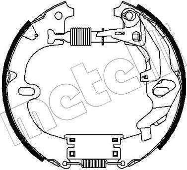 METELLI 51-0288 комплект тормозных колодок на TOYOTA COROLLA Liftback (_E8_)