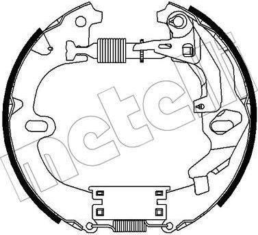 METELLI 51-0290 комплект тормозных колодок на TOYOTA COROLLA Liftback (_E8_)