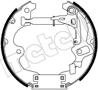 METELLI 51-0294 комплект тормозных колодок на TOYOTA STARLET (_P7_)