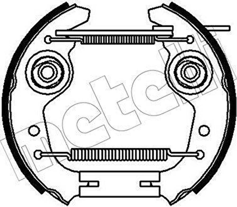 METELLI 51-0330 комплект тормозных колодок на FIAT FIORINO фургон (146)