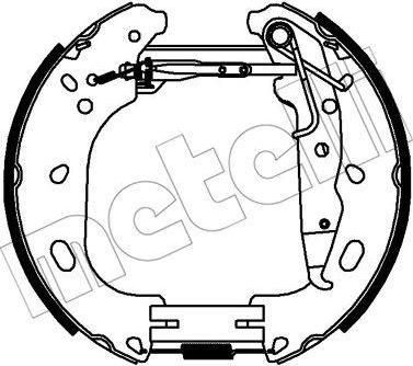 METELLI 51-0333 комплект тормозных колодок на OPEL ASTRA H (L48)