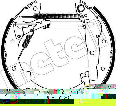 METELLI 51-0388 комплект тормозных колодок на SUZUKI SAMURAI (SJ)