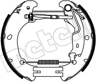 METELLI 51-0454 комплект тормозных колодок на FIAT IDEA (350_)