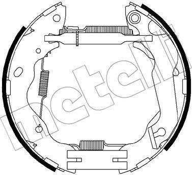 METELLI 51-0457 комплект тормозных колодок на HYUNDAI ELANTRA седан (HD)