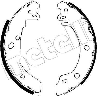 METELLI 53-0118K комплект тормозных колодок на FORD FIESTA фургон (FVD)