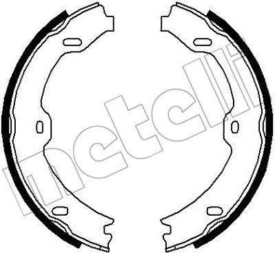 METELLI 53-0243 комплект тормозных колодок, стояночная тормозная с на MERCEDES-BENZ E-CLASS (W211)