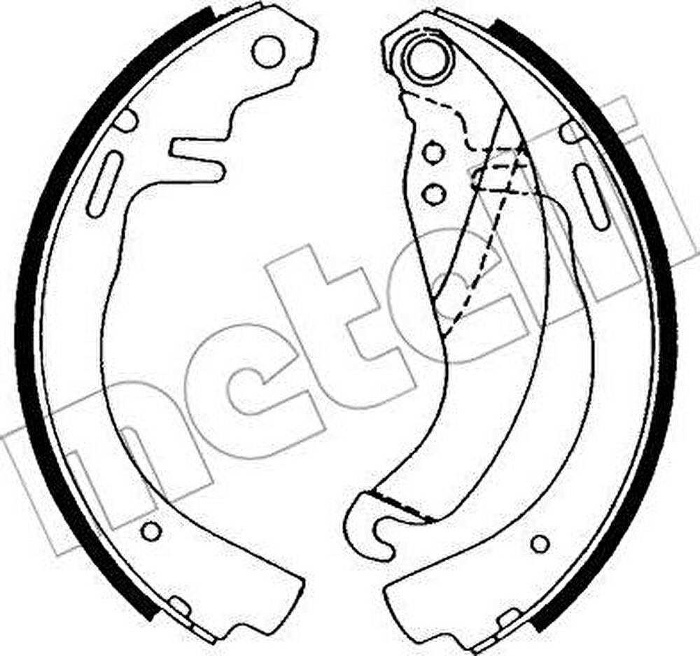 METELLI 53-0303 комплект тормозных колодок на OPEL KADETT D (31_-34_, 41_-44_)