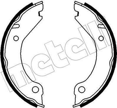 METELLI 53-0473 комплект тормозных колодок, стояночная тормозная с на VOLVO 240 Kombi (P245)