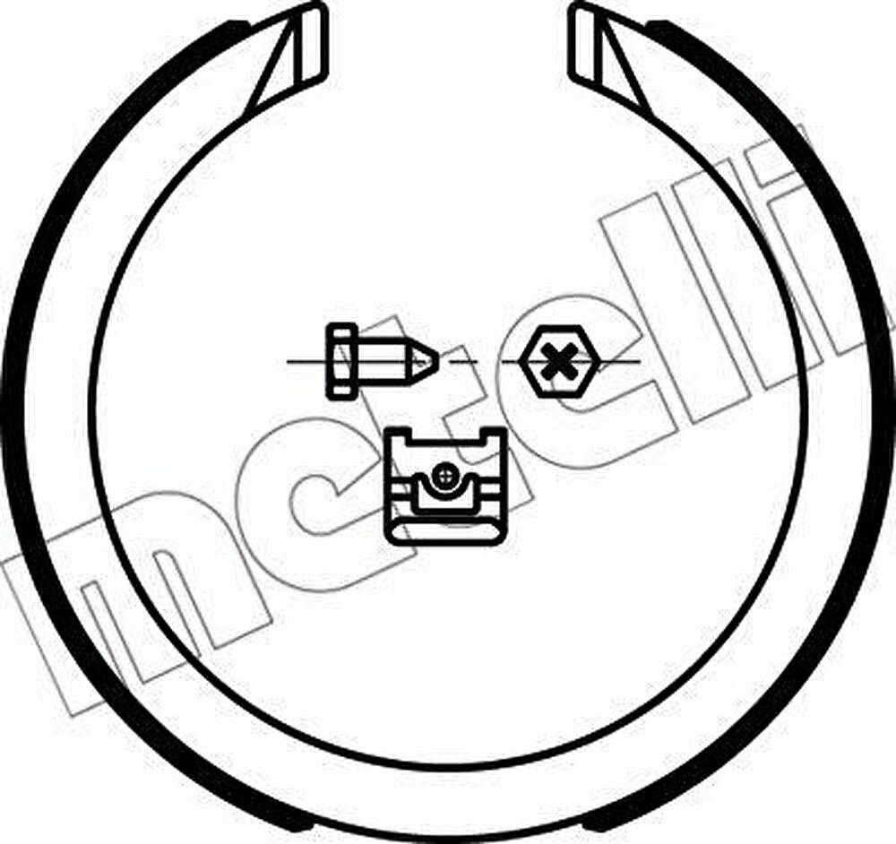 METELLI 53-0491K комплект тормозных колодок, стояночная тормозная с на SSANGYONG MUSSO (FJ)