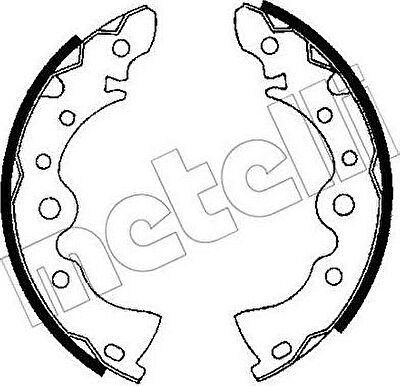 METELLI 53-0605 комплект тормозных колодок на NISSAN PRAIRIE (M10, NM10)