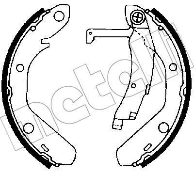 METELLI 53-0651 комплект тормозных колодок на VW GOLF I Cabriolet (155)
