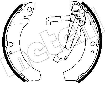 METELLI 53-0652 комплект тормозных колодок на VW GOLF I Cabriolet (155)