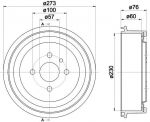 MINTEX MBD003 тормозной барабан на OPEL KADETT E Combo (38_, 48_)