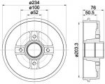 MINTEX MBD044 тормозной барабан на RENAULT CLIO II (BB0/1/2_, CB0/1/2_)