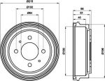 MINTEX MBD103 тормозной барабан на PROTON PERSONA 400 Наклонная задняя часть (C9_C, C9_S)