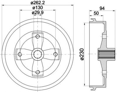 MINTEX MBD295 тормозной барабан на VW KAEFER кабрио (15)