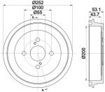 MINTEX MBD341 тормозной барабан на TOYOTA YARIS (NHP13_, NSP13_, NCP13_, KSP13_, NLP13_)