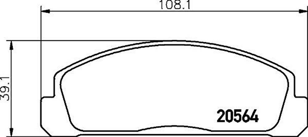 MINTEX MDB1122 комплект тормозных колодок, дисковый тормоз на MAZDA 323 I (FA)