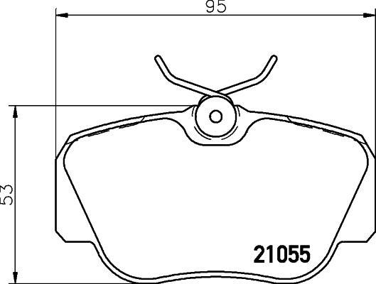 MINTEX MDB1402 комплект тормозных колодок, дисковый тормоз на MERCEDES-BENZ 190 (W201)