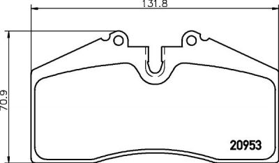MINTEX MDB1457 комплект тормозных колодок, дисковый тормоз на PORSCHE 911 кабрио (993)
