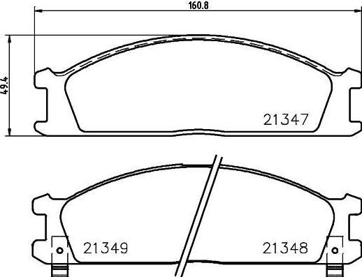 MINTEX MDB1482 комплект тормозных колодок, дисковый тормоз на NISSAN VANETTE автобус (C22)