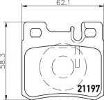 MINTEX MDB1565 комплект тормозных колодок, дисковый тормоз на MERCEDES-BENZ C-CLASS универсал (S202)