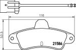 MINTEX MDB1588 Колодки торм.зад. Ford Mondeo I, II