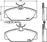MINTEX MDB1613 Комплект тормозных колодок, диско