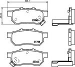 MINTEX MDB1616 Колодки торм.зад. Honda Jazz, Civic IV, V