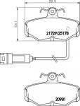 MINTEX MDB1639 Комплект тормозных колодок, диско