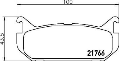 MINTEX MDB1680 комплект тормозных колодок, дисковый тормоз на MAZDA 626 IV Hatchback (GE)