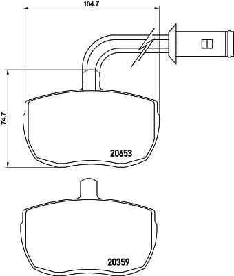 MINTEX MDB1699 Комплект тормозных колодок, диско