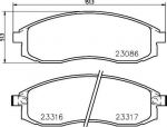 MINTEX MDB1749 комплект тормозных колодок, дисковый тормоз на NISSAN CEFIRO седан