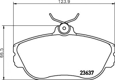 MINTEX MDB1782 комплект тормозных колодок, дисковый тормоз на FORD USA TAURUS (P5_)
