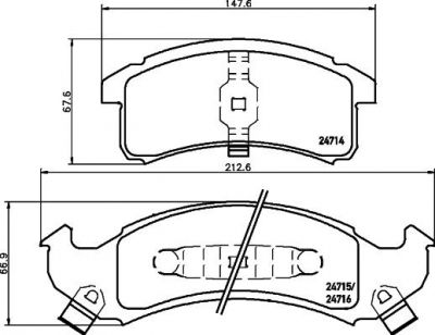 MINTEX MDB1792 комплект тормозных колодок, дисковый тормоз на CHEVROLET LUMINA APV вэн
